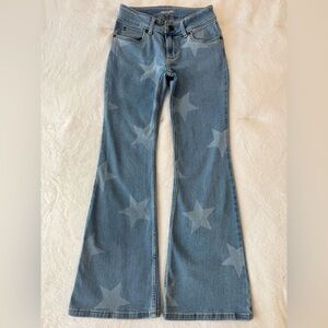 Wrangler Star Patterned Blue Jeans